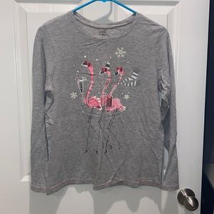 Women’s medium grey winter festive pajamas